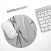 Design Skinz Silver Duct Tape Waterproof Rubber Foam Backed Anti-Slip Mouse Pad for Home Work Office or Gaming Computer Desk - Round view 3