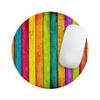 Design Skinz Neon Wood Planks Waterproof Rubber Foam Backed Anti-Slip Mouse Pad for Home Work Office or Gaming Computer Desk - Square view 1