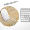 Design Skinz Vivid Agate Vein Slice Foiled V7 Waterproof Rubber Foam Backed Anti-Slip Mouse Pad for Home Work Office or Gaming Computer Desk - Round view 2