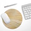Design Skinz Vivid Agate Vein Slice Foiled V7 Waterproof Rubber Foam Backed Anti-Slip Mouse Pad for Home Work Office or Gaming Computer Desk - Round view 3