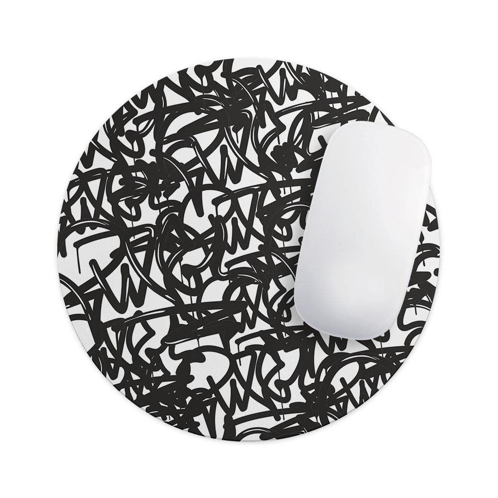 Design Skinz Modern Graffiti Art V1 Waterproof Rubber Foam Backed Anti-Slip Mouse Pad for Home Work Office or Gaming Computer Desk - Square