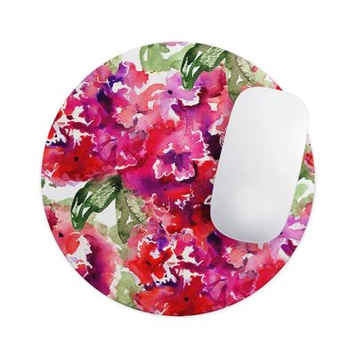 Design Skinz Tropical Hydrangea Flowers Waterproof Rubber Foam Backed Anti-Slip Mouse Pad for Home Work Office or Gaming Computer Desk - Square