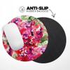 Design Skinz Tropical Hydrangea Flowers Waterproof Rubber Foam Backed Anti-Slip Mouse Pad for Home Work Office or Gaming Computer Desk - Square view 4