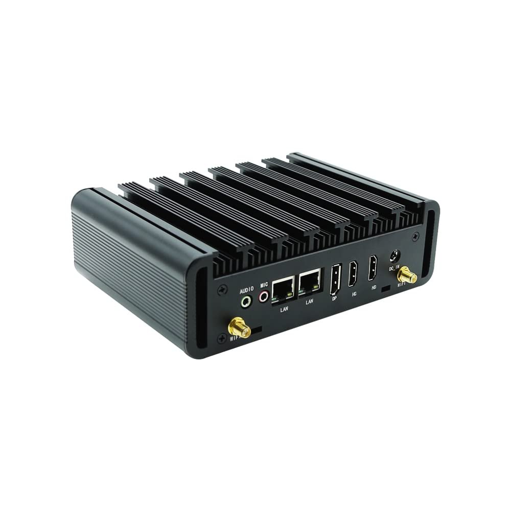 EGSMTPC Mini PC, 8th gen Core i3-8145U (up to 3.9Ghz), 8GB RAM 256GB SSD, Mini Computer Windows 10 Pro, Support 3 Display 4K HD, Dual LAN, 3 YR WTY Fanless Desktop PC