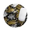 Design Skinz Gold and Black Squiggly Waterproof Rubber Foam Backed Anti-Slip Mouse Pad for Home Work Office or Gaming Computer Desk - Square view 1