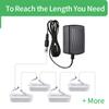Security-01 5M 16FT DC Power Extension Cable 5.5mm x 2.1mm,for CCTV Camera IP WiFi Camera,DVR,LED Strip,DC Power Supply Adapter Extender Wire,White (Pack of 2) view 2