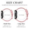 PACK 3 Soft Silicone Bands Compatible for Fitbit Versa 2 / Fitbit Versa/Fitbit Versa Lite Adjustable Sport Bands for Women Men Small Large (Wine Red+Rose Gold+Shining Rose, Large) view 4