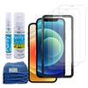 Tech Armor Bundle Protection for Apple iPhone 12 and 12 Pro 6.1 Inch - Screen Cleaner Kit [3.4oz + 0.8oz] Microfiber Cloths- Best for iPhones, Smartphones and Ballistic Glass Screen Protector 3 Pack view 1