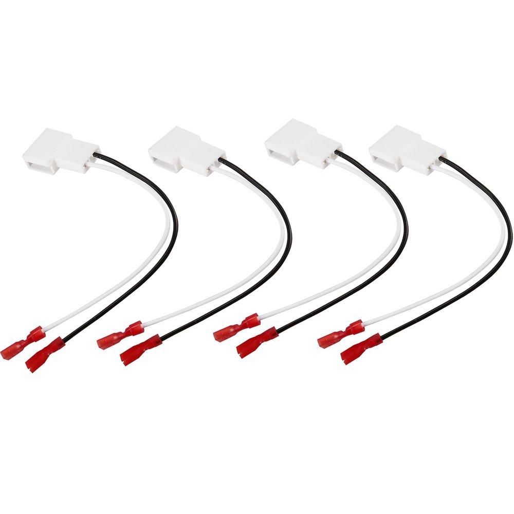 4 Pack 72-8104 Speaker Harness Adapter Compatible with Toyota Speaker Wire Harness Adapter Plug Compatible with Toyota Tacoma Tundra Camry Corolla 4 Runner Scion Pontiac Speaker Wiring Harness Adapter