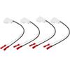4 Pack 72-8104 Speaker Harness Adapter Compatible with Toyota Speaker Wire Harness Adapter Plug Compatible with Toyota Tacoma Tundra Camry Corolla 4 Runner Scion Pontiac Speaker Wiring Harness Adapter view 1