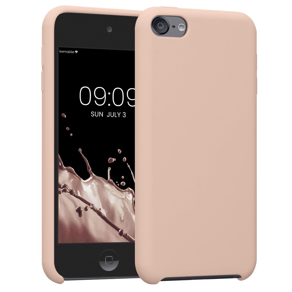 kwmobile TPU Silicone Case Compatible with Apple iPod Touch 6G / 7G (6th and 7th Generation) - Case Soft Flexible Protective Cover - Coconut Swirl