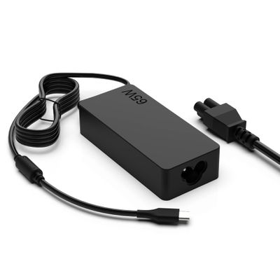 BULL-TECH USB C Laptop Charger 65w 45w Replacement for Dell Hp Lenovo Asus Acer Razer Blade Stealth MacBook Samsung Chrombook Charger Fast Charging Type C AC Adapter Power Cord Supply
