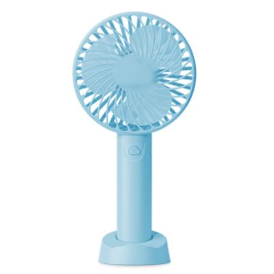 DFDFSFG Small 3 Speeds Mini Desk Fan,USB Handheld Fan,Portable USB Fan Quiet for Home,Office,Travel,Outdoor,Bedroom Fan,Small Fan Strong Airflow (Color : Blue, Size : 3200mAh)