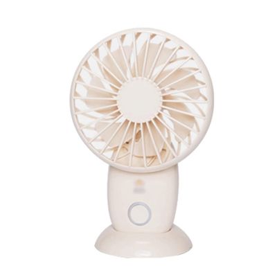DFDFSFG Small Handheld Fan,Desk Fan,3 Speed Adjustable & USB Rechargeable Cooling Fan,Portable and Small Fan for Home Office Outdoor Strong Airflow (Color : White)