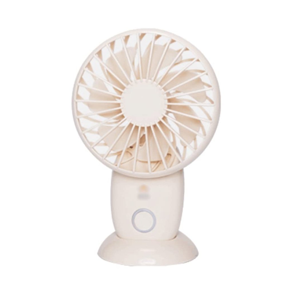 DFDFSFG Small Handheld Fan,Desk Fan,3 Speed Adjustable & USB Rechargeable Cooling Fan,Portable and Small Fan for Home Office Outdoor Strong Airflow (Color : White)