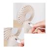 DFDFSFG Small Handheld Fan,Desk Fan,3 Speed Adjustable & USB Rechargeable Cooling Fan,Portable and Small Fan for Home Office Outdoor Strong Airflow (Color : White) view 4