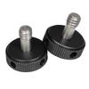 BGNing 1/4"-12 Screw Adapter, 1/4" Tripod Screw, Stainless Steel Screw Thumb Knob for Tripod Camera Stand Flash Light Bracket Quick Release Plate Bracket (1pc Black) view 1