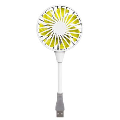 DFDFSFG Small Mini Fan,USB Plug and Play Portable Fan,Cooling Fan for Bed,Home,Outdoor with Mobile Power Supply Strong Airflow (Color : White)