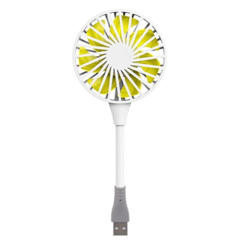 DFDFSFG Small Mini Fan,USB Plug and Play Portable Fan,Cooling Fan for Bed,Home,Outdoor with Mobile Power Supply Strong Airflow (Color : White)