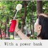 DFDFSFG Small Mini Fan,USB Plug and Play Portable Fan,Cooling Fan for Bed,Home,Outdoor with Mobile Power Supply Strong Airflow (Color : White) view 3