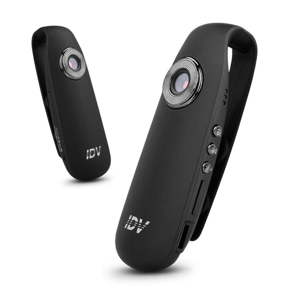 Roexboz Portable Body Cam Full HD Vlogger Motion Camera with 3 Buttons & Magnetic Base for Outdoor Motorcycle Bicycle Camcorder (128GB), Black