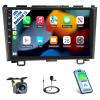 Android Car Stereo for Honda CRV 2007 2008 2009 2010 2011 Wireless Carplay Android Auto, 9 Inch Touch Screen Car Radio HiFi GPS WiFi SWC Bluetooth AHD Backup Camera, 1+32G view 1
