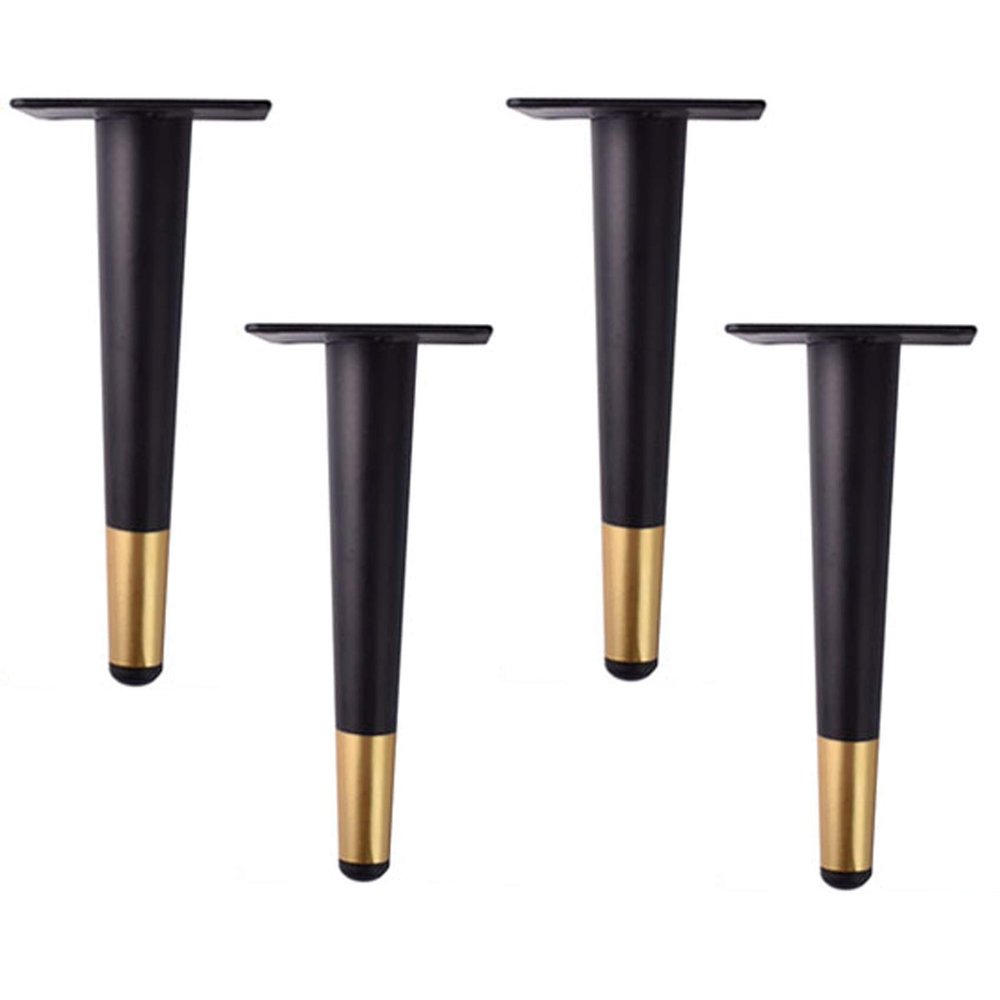 LUOFDCLDDD Furniture LegsPack of 4 Metalniture Legs,Metalniture Support Legsng Beacapacity,Taperedniture Table Legs,Anti-Slip,Tv Cabinet Sofa Legs/Vertical/250Mm