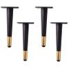 LUOFDCLDDD Furniture LegsPack of 4 Metalniture Legs,Metalniture Support Legsng Beacapacity,Taperedniture Table Legs,Anti-Slip,Tv Cabinet Sofa Legs/Vertical/250Mm view 1