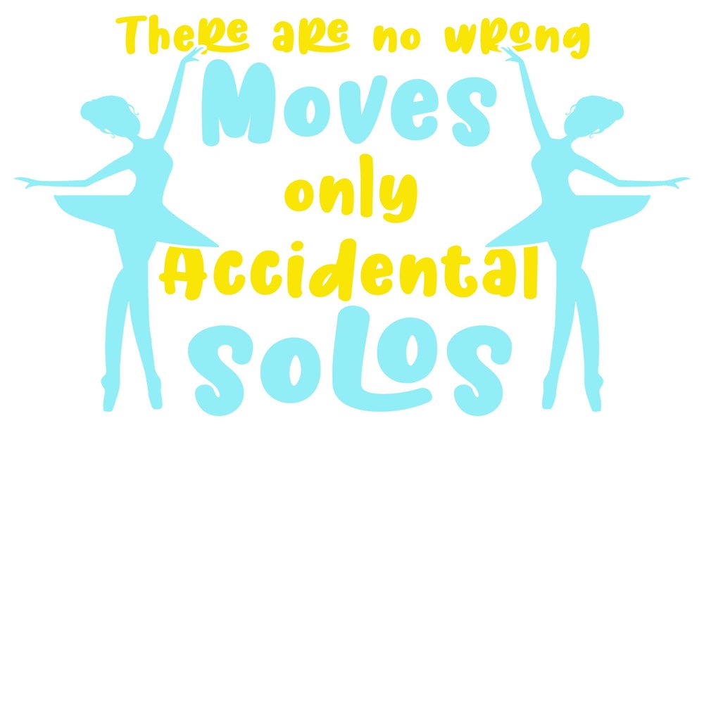 Accidental Solos Ballerina Ballet Dancer Girls- 4x3 Vinyl Stickers, Laptop Decal, Water Bottle Sticker (Set of 3)
