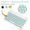 UrbanX Ultra-Slim Bluetooth Rechargeable Keyboard for vivo Y33s 5G and All Bluetooth Enabled iPads, iPhones, Android Tablets, Smartphones, Windows pc - Teal view 3