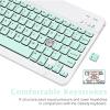 UrbanX Ultra-Slim Bluetooth Rechargeable Keyboard for vivo Y33s 5G and All Bluetooth Enabled iPads, iPhones, Android Tablets, Smartphones, Windows pc - Teal view 4