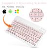 UrbanX Ultra-Slim Bluetooth Rechargeable Keyboard for vivo Y51 (2020, December) and All Bluetooth Enabled iPads, iPhones, Android Tablets, Smartphones, Windows pc - Stone Grey view 3