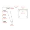 LUOFDCLDDD Furniture LegsPack of 4 Metalniture Legs,Metalniture Support Legsng Beacapacity,Taperedniture Table Legs,Anti-Slip,Tv Cabinet Sofa Legs/Tilt/250Mm view 2
