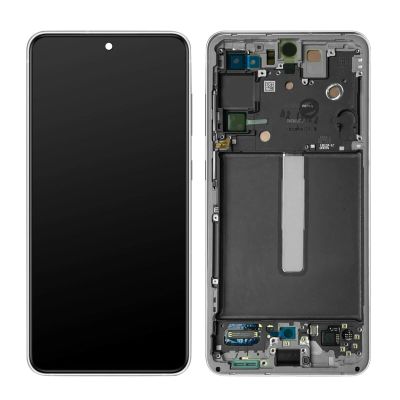 Ygpmoiki for Samsung Galaxy S21 FE 5G SM-G990U G990W G990U G990U1 6.4" LCD Display Touch Screen Digitizer with Frame Silver