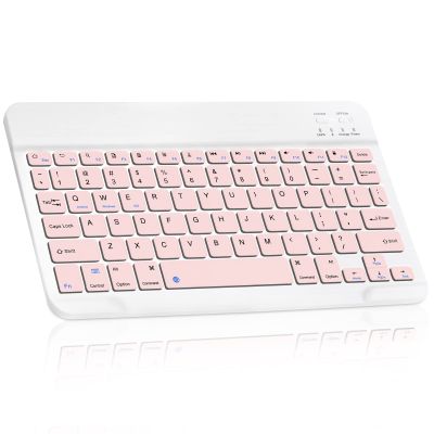 UrbanX Ultra-Slim Bluetooth Rechargeable Keyboard for Motorola Edge 20 Pro and All Bluetooth Enabled iPads, iPhones, Android Tablets, Smartphones, Windows pc - Stone Grey