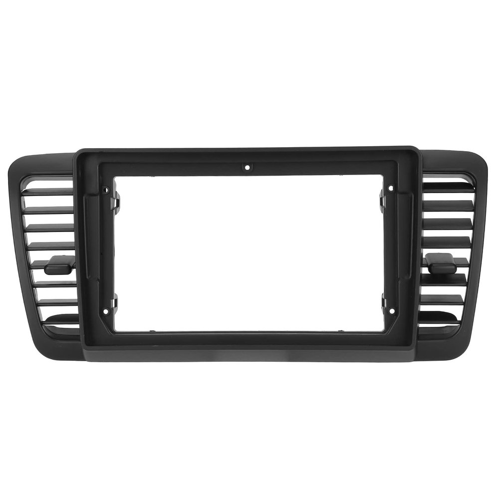 Car Navigation Panel Frame, ABS Radio Fascia Stereo Suitable for Refitting 9 Inch Navigator Outback Legacy 20042009
