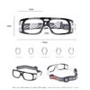SooGree Sports Goggles Glasses -Basketball Soccer Football Sports Protective Eyewear Goggles Eye Safety Glasses Frame Removable PC Lens with Adjustable Glasses Strap (8106 black frame white pad) view 2