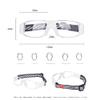 SooGree Sports Goggles Glasses -Basketball Soccer Football Sports Protective Eyewear Goggles Eye Safety Glasses Frame Removable PC Lens with Adjustable Glasses Strap (8107 Transparent Frame White Pad) view 2