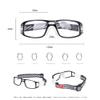 SooGree Sports Goggles Glasses -Basketball Soccer Football Sports Protective Eyewear Goggles Eye Safety Glasses Frame Removable PC Lens with Adjustable Glasses Strap (8107 black frame white pad) view 2