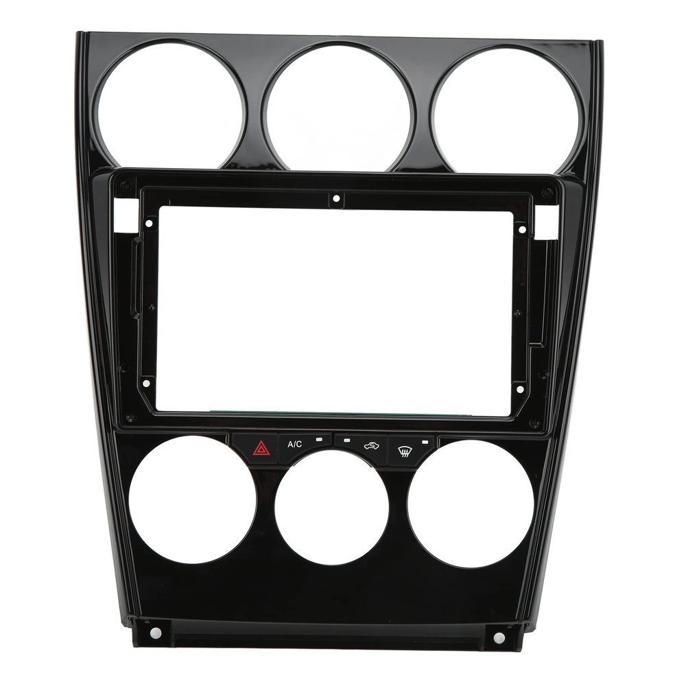 Qiilu Inner Accessories Center Console Dashboard Control Panel Cover Trim Double DIN Dash Kit for Android Navigation Panel Frame Replacement for 6 20042016 9in