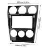 Qiilu Inner Accessories Center Console Dashboard Control Panel Cover Trim Double DIN Dash Kit for Android Navigation Panel Frame Replacement for 6 20042016 9in view 4