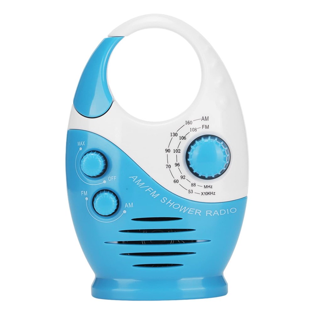 Portable AM/FM Digital Radio, USB Rechargeable Multifunctional Shower Speaker Radios Player, Suitable for Home Office Outdoor Travel