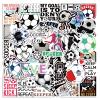100PCS Soccer Stickers, Waterproof Sports Stickers, Water Bottles Laptop Car Decal, Perfect Gifts for Girls and Teenagers view 1