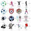 100PCS Soccer Stickers, Waterproof Sports Stickers, Water Bottles Laptop Car Decal, Perfect Gifts for Girls and Teenagers view 4