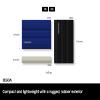 SAMSUNG T7 Shield 2TB Portable SSD, USB 3.2 Gen2, Rugged, IP65 Rated, for Photographers, Content Creators and Gaming, External Solid State Drive (MU-PE2T0R/AM, 2022), Blue view 3