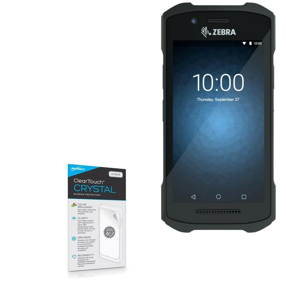 BoxWave Screen Protector Compatible with Zebra TC26 - ClearTouch Crystal (2-Pack), HD Film Skin - Shields from Scratches