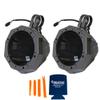 KICKER 45KM654L 6.5" RGB LED Marine Speakers with SSV US2-C65U Universal 6.5-inch Cage Mount Speaker Pods Including 1.85" Dual Clamps view 2