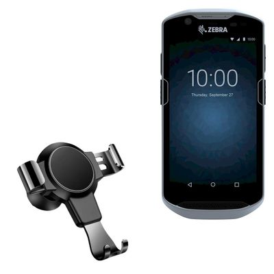 BoxWave Car Mount Compatible with Zebra TC52x - X-Switch Car Mount, Air Vent Mounted Holder Simple Minimal - Jet Black