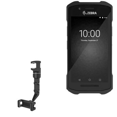 BoxWave Car Mount Compatible with Zebra TC26 - Rearview Mirror Car Mount, Rear View Mirror Adjustable GPS Car Mount - Jet Black