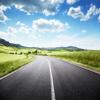 BELECO 5x3ft Fabric Country Road Backdrop Blue Sky White Clouds Green Nature Scenery Background Rural Countryside Road Trip Outdoor Travel Adventure Backdrop Portrait Photoshoot Studio Props view 1